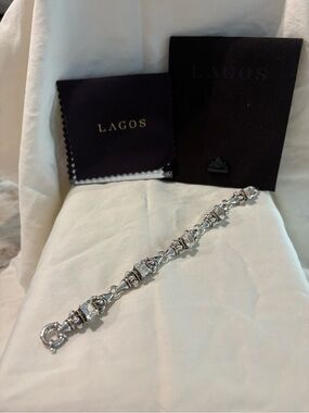 LAGOS Silver Caviar Link Bracelet